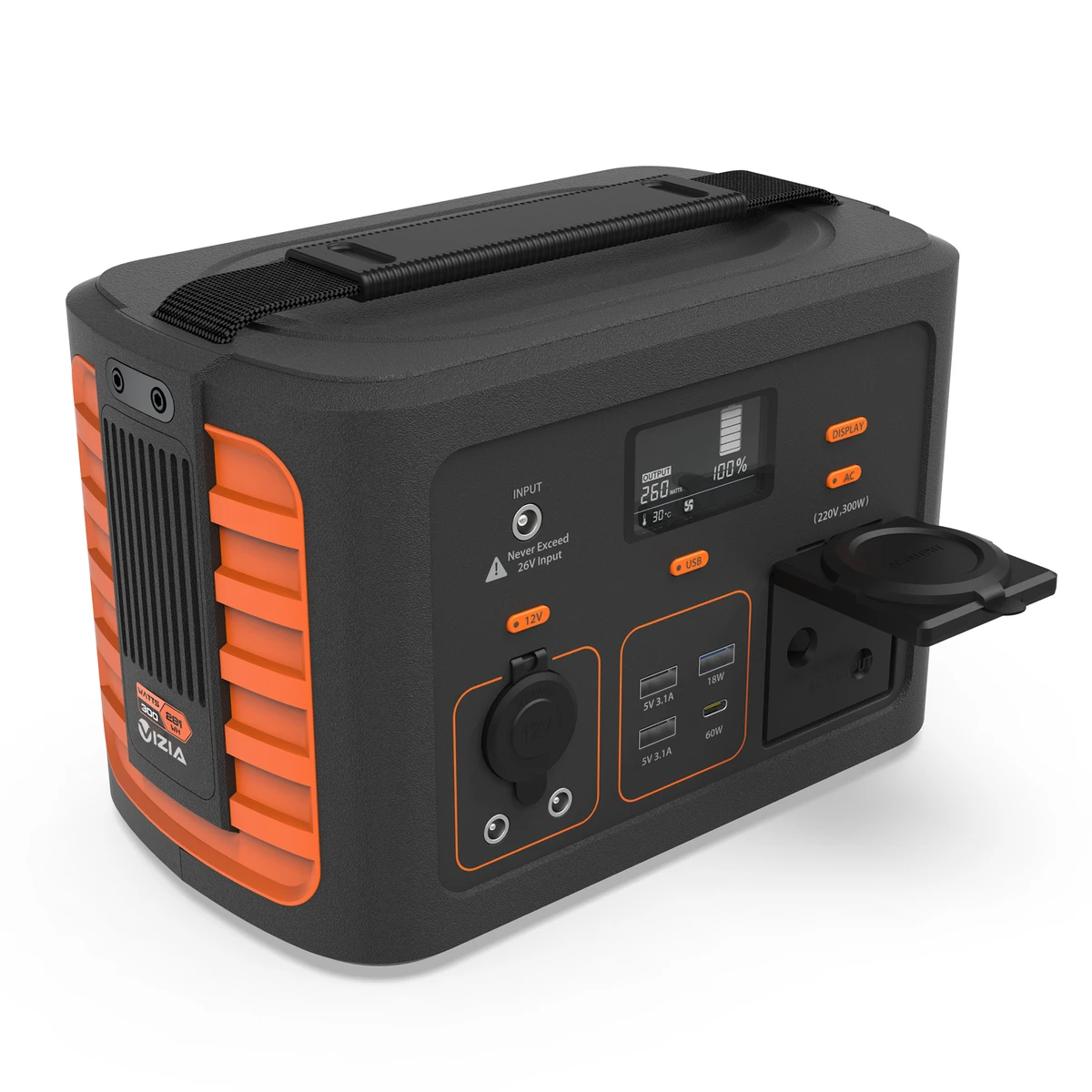 Vizia 300W Portable Power Station – 281Wh